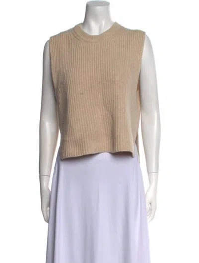 Pre-owned Maje Wool Crew Neck Sweater In Neutral