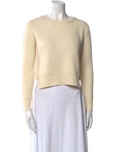 Pre-owned Maje Wool Crew Neck Sweater In Neutral
