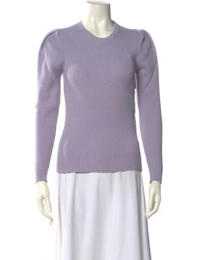 Pre-owned Maje Wool Crew Neck Sweater In Purple