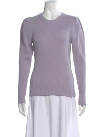Pre-owned Maje Wool Crew Neck Sweater W/ Tags In Purple