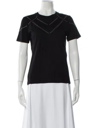 Pre-owned Maje Wool Crew Neck T-shirt In Black