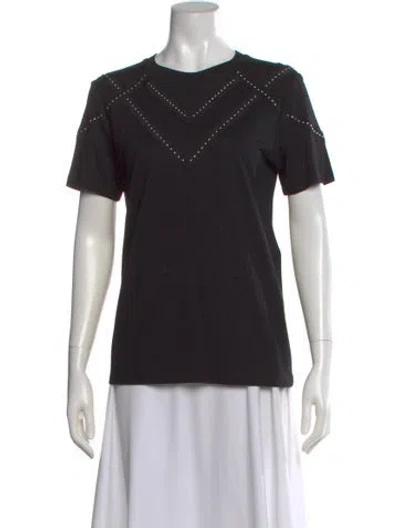 Pre-owned Maje Wool Crew Neck T-shirt In Black