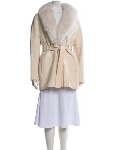 Pre-owned Maje Wool Evening Jacket W/ Tags In Neutral