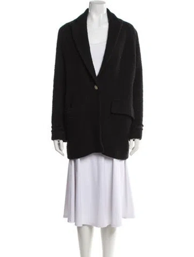 Pre-owned Maje Wool Jacket In Black