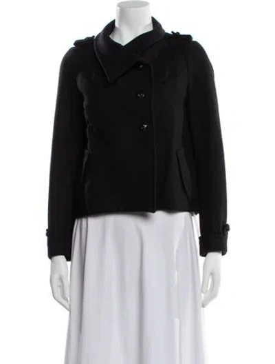 Pre-owned Maje Wool Jacket In Black