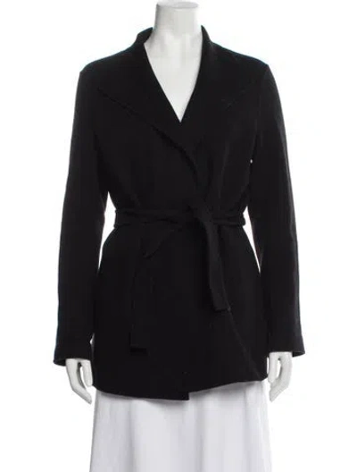 Pre-owned Maje Wool Jacket In Black
