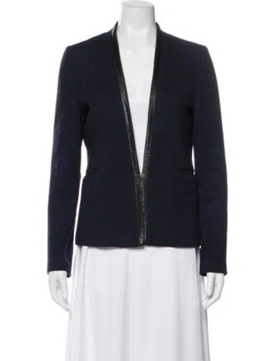 Pre-owned Maje Wool Jacket In Blue