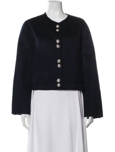 Pre-owned Maje Wool Jacket In Blue