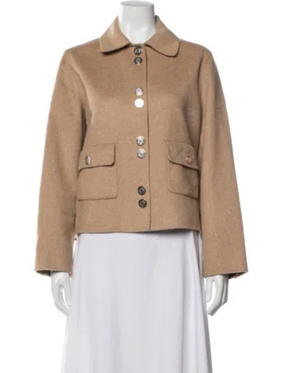 Pre-owned Maje Wool Jacket In Neutrals