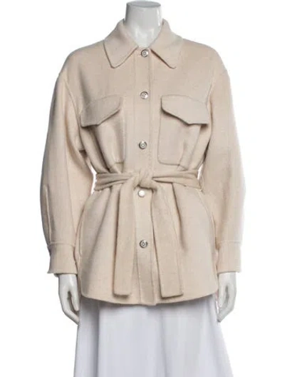 Pre-owned Maje Wool Jacket In Neutrals