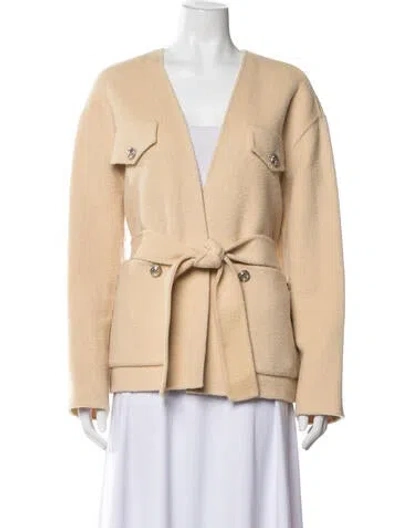 Pre-owned Maje Wool Jacket In Neutrals