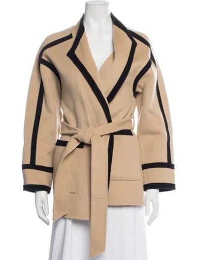Pre-owned Maje Wool Jacket In Neutrals