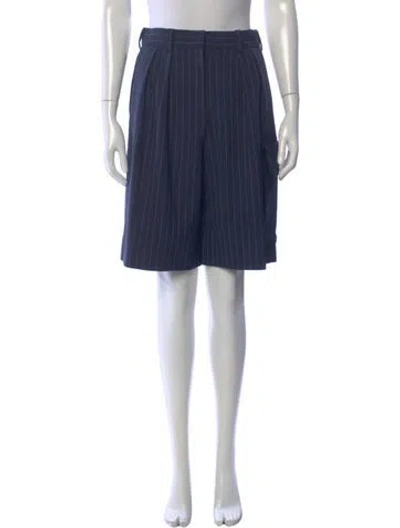 Pre-owned Maje Wool Knee-length Shorts In Blue