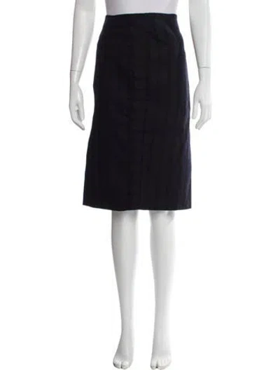 Pre-owned Maje Wool Knee-length Skirt In Blue
