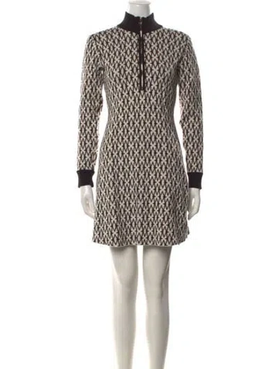 Pre-owned Maje Wool Mini Dress In White