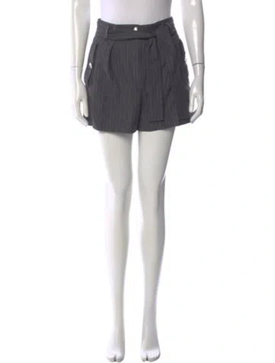 Pre-owned Maje Wool Mini Shorts In Gray