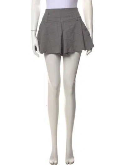 Pre-owned Maje Wool Mini Shorts In Grey