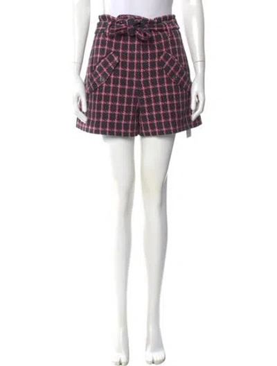 Pre-owned Maje Wool Mini Shorts In Multi