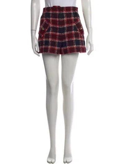 Pre-owned Maje Wool Mini Shorts In Red