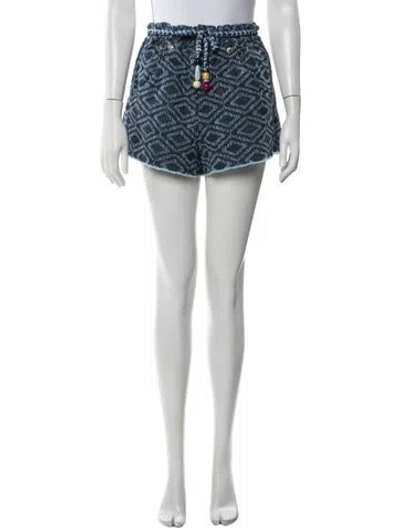 Pre-owned Maje Wool Mini Shorts In White