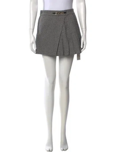 Pre-owned Maje Wool Mini Skirt In Black