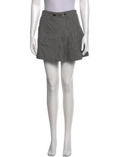 Pre-owned Maje Wool Mini Skirt In Neutral