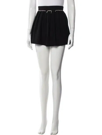 Pre-owned Maje Wool Mini Skirt In Neutral