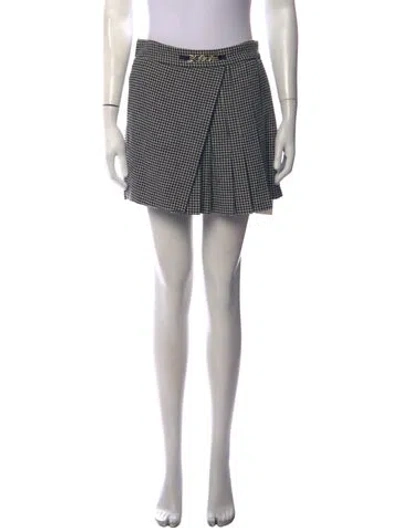Pre-owned Maje Wool Mini Skirt In Neutrals