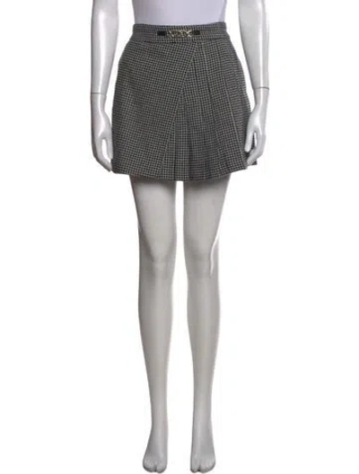 Pre-owned Maje Wool Mini Skirt W/ Tags In Brown