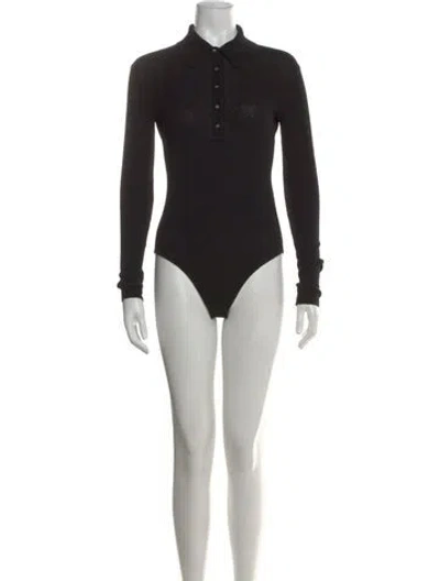 Pre-owned Maje Wool Mock Neck Sweater In Black