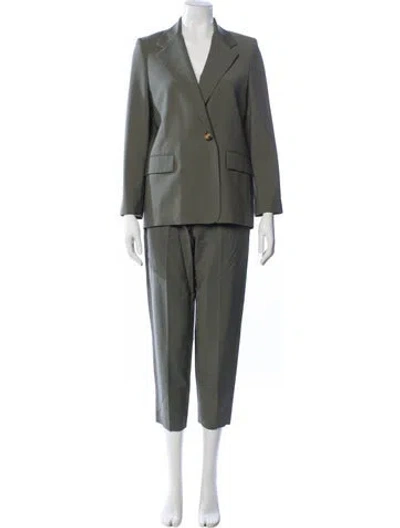Pre-owned Maje Wool Pantsuit In Green