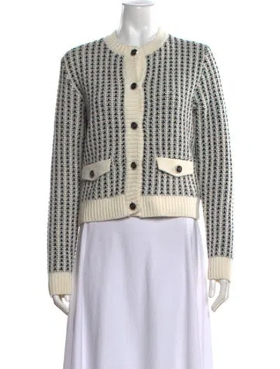 Pre-owned Maje Wool Patterned Sweater In Multicolor
