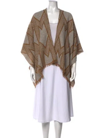 Pre-owned Maje Wool Patterned Sweater In Neutrals