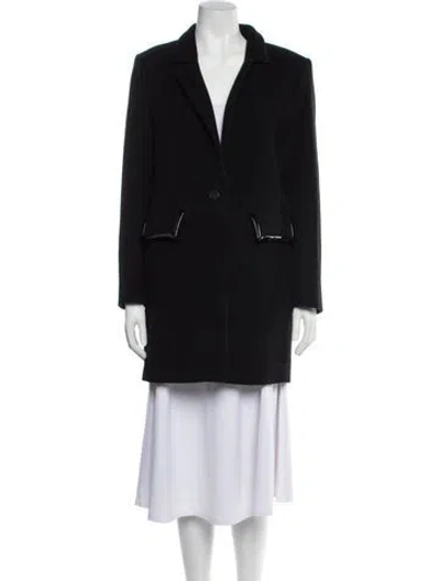 Pre-owned Maje Wool Peacoat W/ Tags In Black