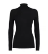 Maje Wool-silk Rollneck Sweater In Black