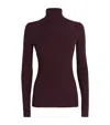 Maje Wool-silk Rollneck Sweater In Red