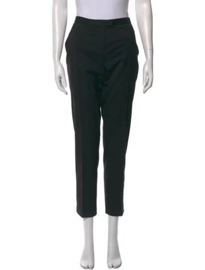 Pre-owned Maje Wool Skinny Leg Pants In Black