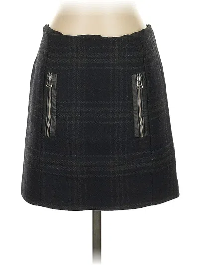 Pre-owned Maje Wool Skirt In Black
