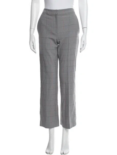 Pre-owned Maje Wool Straight Leg Pants W/ Tags In Gray