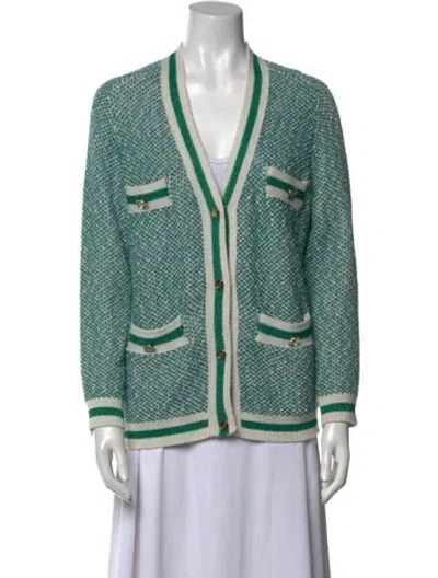 Pre-owned Maje Wool Striped Sweater