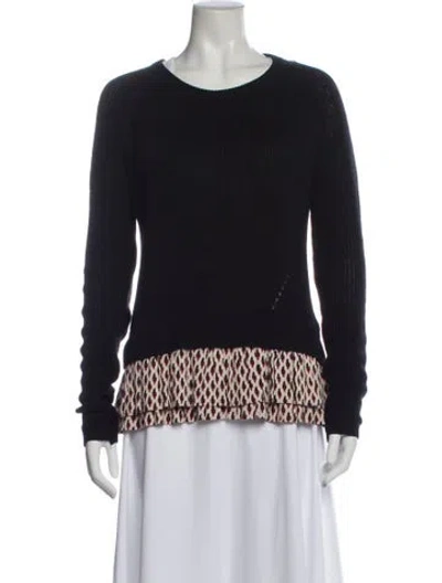 Pre-owned Maje Wool Striped Sweater In Blue