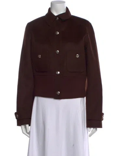 Pre-owned Maje Wool Sweater In Brown