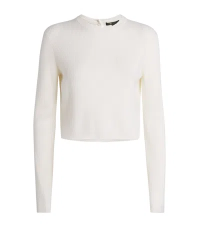 Maje Wool Sweater In White