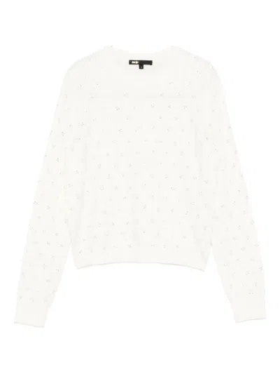 Maje Wool Top In White