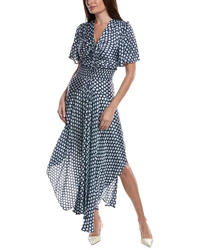 Maje Woven Maxi Dress In Multi