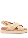 Maje Gewebte Sandalen In Nude