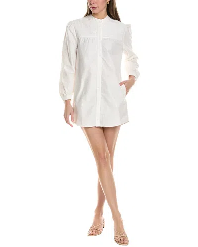 Maje Woven Shirtdress In White