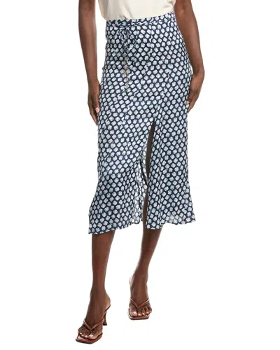 Maje Woven Skirt In Blue