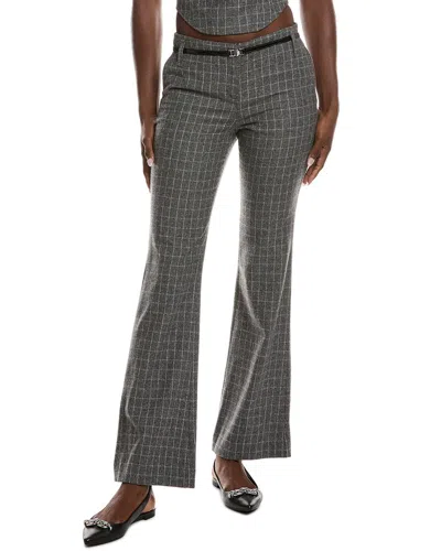 Maje Woven Trouser In Gray