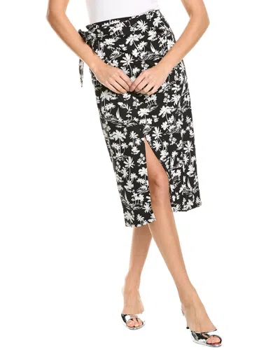 Maje Wrap Skirt In Black